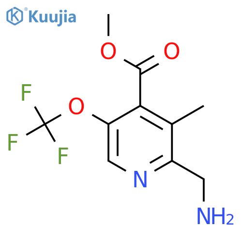 Methyl 2-(aminomethyl)-3-methyl-5-(trifluoromethoxy)pyridine-4-carboxylate structure