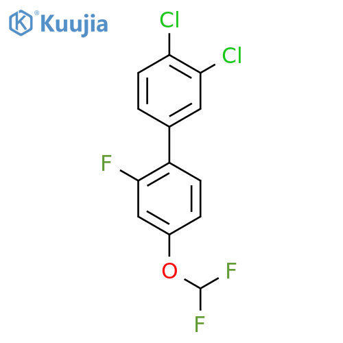 3,4-Dichloro-4'-difluoromethoxy-2'-fluoro-biphenyl structure
