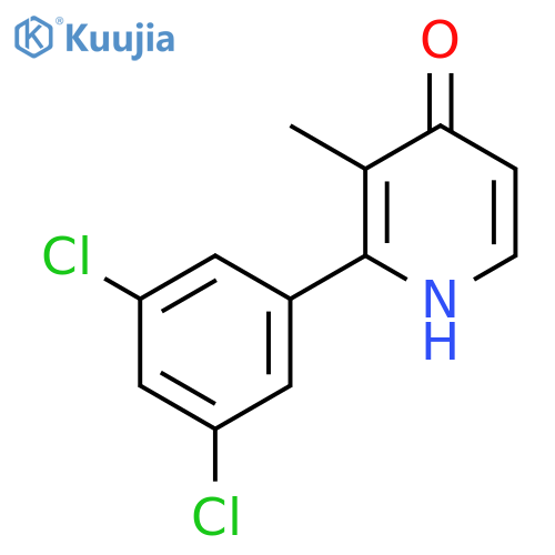 2-(3,5-Dichlorophenyl)-4-hydroxy-3-methylpyridine structure