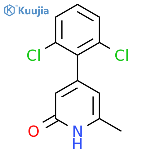 4-(2,6-Dichlorophenyl)-2-hydroxy-6-methylpyridine structure