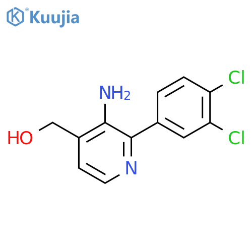 3-Amino-2-(3,4-dichlorophenyl)pyridine-4-methanol structure