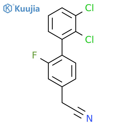 (2',3'-Dichloro-2-fluoro-biphenyl-4-yl)-acetonitrile structure