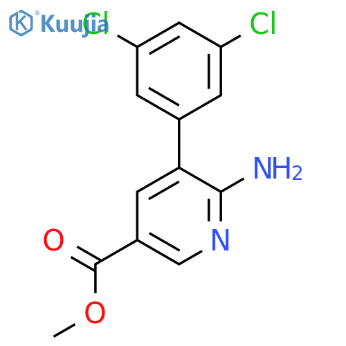 Methyl 6-amino-5-(3,5-dichlorophenyl)nicotinate structure