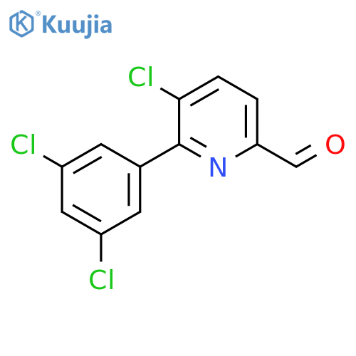 5-Chloro-6-(3,5-dichlorophenyl)picolinaldehyde structure