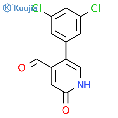 5-(3,5-Dichlorophenyl)-2-hydroxyisonicotinaldehyde structure
