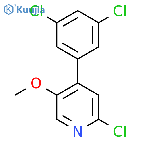 2-Chloro-4-(3,5-dichlorophenyl)-5-methoxypyridine structure
