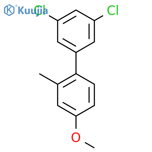 3,5-Dichloro-4'-methoxy-2'-methyl-biphenyl structure