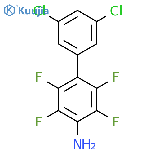 3',5'-Dichloro-2,3,5,6-tetrafluoro-biphenyl-4-ylamine structure