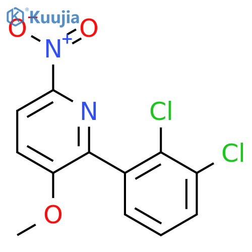 2-(2,3-Dichlorophenyl)-3-methoxy-6-nitropyridine structure