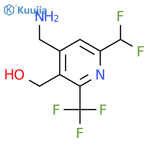 4-(Aminomethyl)-6-(difluoromethyl)-2-(trifluoromethyl)pyridine-3-methanol structure