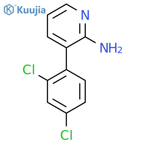 2-Amino-3-(2,4-dichlorophenyl)pyridine structure