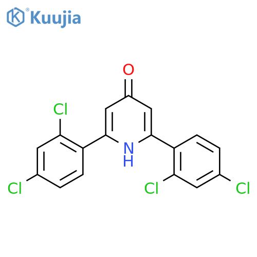2,6-Bis(2,4-dichlorophenyl)-4-hydroxypyridine structure