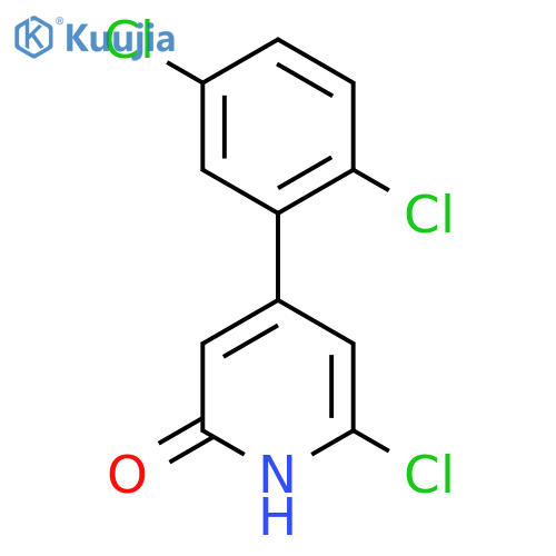 6-Chloro-4-(2,5-dichlorophenyl)-2-hydroxypyridine structure