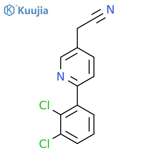 2-(2,3-Dichlorophenyl)pyridine-5-acetonitrile structure