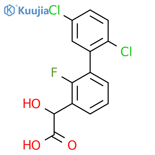 Hydroxy-(2',5'-dichloro-2-fluoro-biphenyl-3-yl)-acetic acid structure