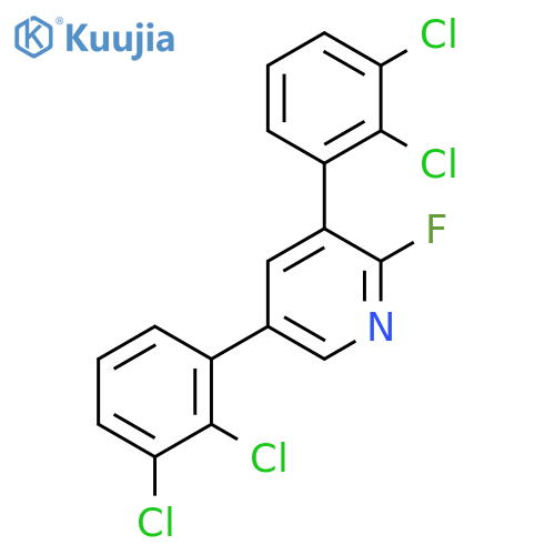 3,5-Bis(2,3-dichlorophenyl)-2-fluoropyridine structure
