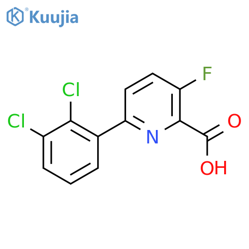 6-(2,3-Dichlorophenyl)-3-fluoropicolinic acid structure