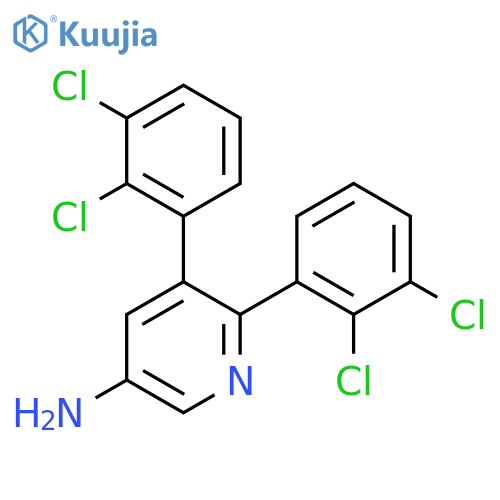 5-Amino-3,2-bis(2,3-dichlorophenyl)pyridine structure