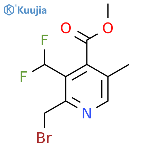 Methyl 2-(bromomethyl)-3-(difluoromethyl)-5-methylpyridine-4-carboxylate structure