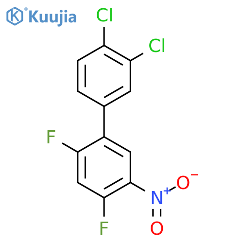 3',4'-Dichloro-2,4-difluoro-5-nitro-biphenyl structure