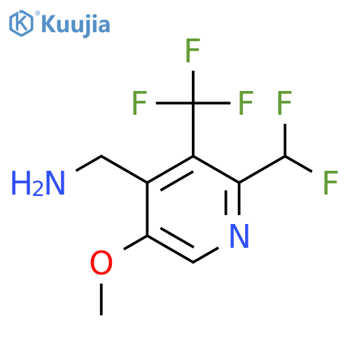 4-(Aminomethyl)-2-(difluoromethyl)-5-methoxy-3-(trifluoromethyl)pyridine structure