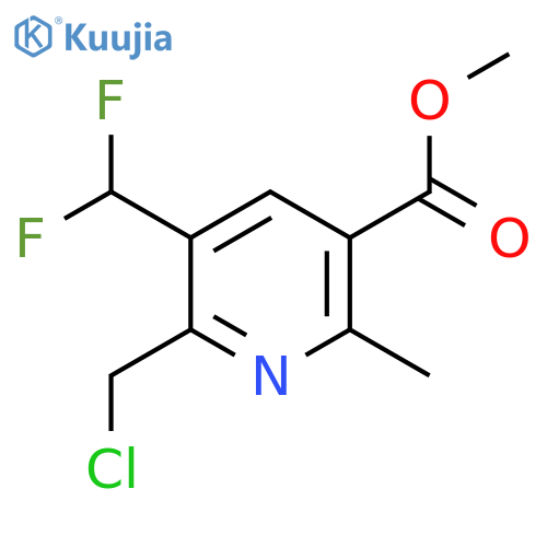 Methyl 2-(chloromethyl)-3-(difluoromethyl)-6-methylpyridine-5-carboxylate structure