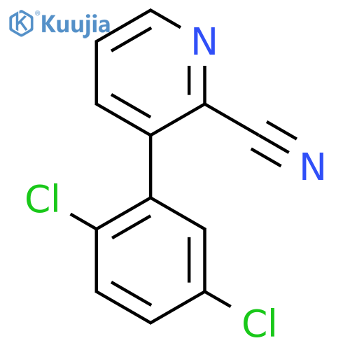 3-(2,5-Dichlorophenyl)picolinonitrile structure