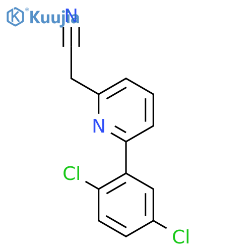 6-(2,5-Dichlorophenyl)pyridine-2-acetonitrile structure