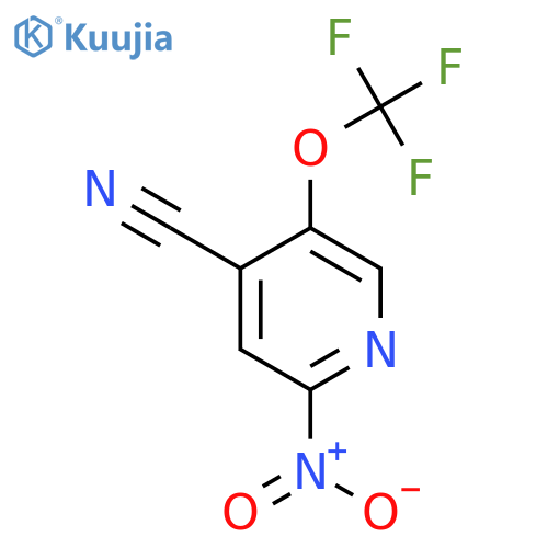 4-Cyano-2-nitro-5-(trifluoromethoxy)pyridine structure