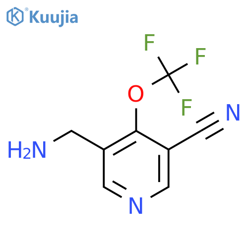 3-(Aminomethyl)-5-cyano-4-(trifluoromethoxy)pyridine structure