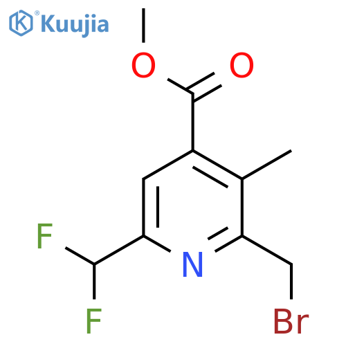 Methyl 2-(bromomethyl)-6-(difluoromethyl)-3-methylpyridine-4-carboxylate structure