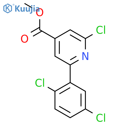 Methyl 2-chloro-6-(2,5-dichlorophenyl)isonicotinate structure