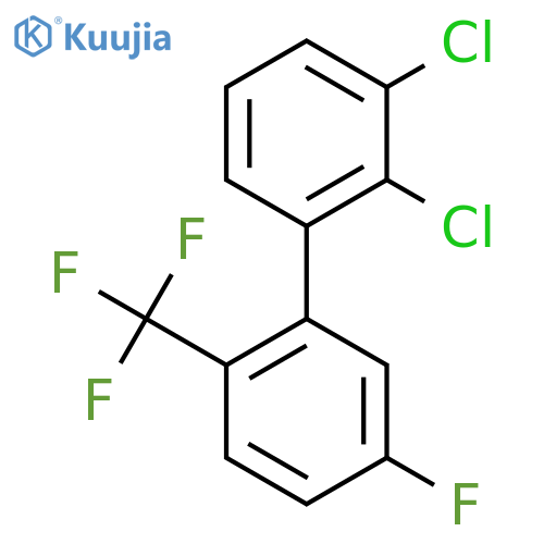 2,3-Dichloro-5'-fluoro-2'-trifluoromethyl-biphenyl structure