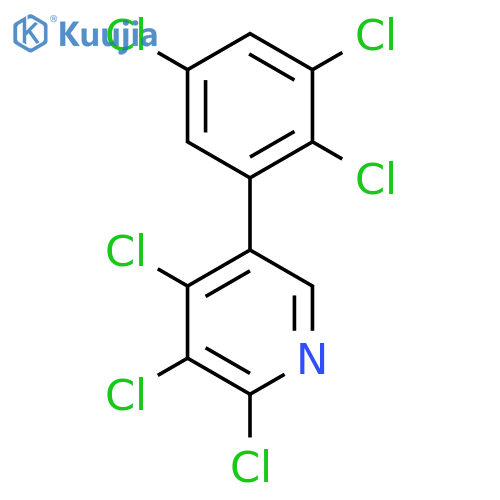 2,3,4-Trichloro-5-(2,3,5-trichlorophenyl)pyridine structure
