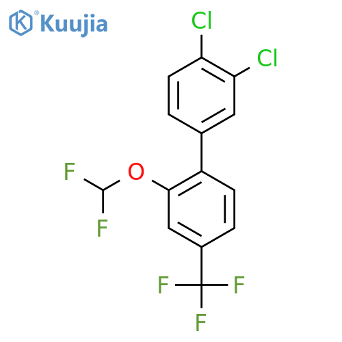 2'-Difluoromethoxy-3,4-dichloro-4'-trifluoromethyl-biphenyl structure