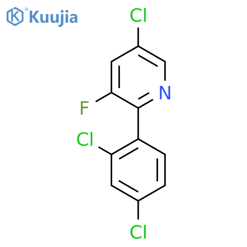 5-Chloro-2-(2,4-dichlorophenyl)-3-fluoropyridine structure