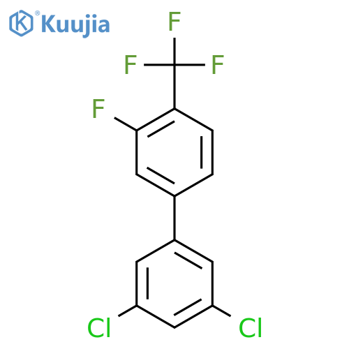 3,5-Dichloro-3'-fluoro-4'-trifluoromethyl-biphenyl structure