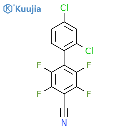 2',4'-Dichloro-2,3,5,6-tetrafluoro-biphenyl-4-carbonitrile structure