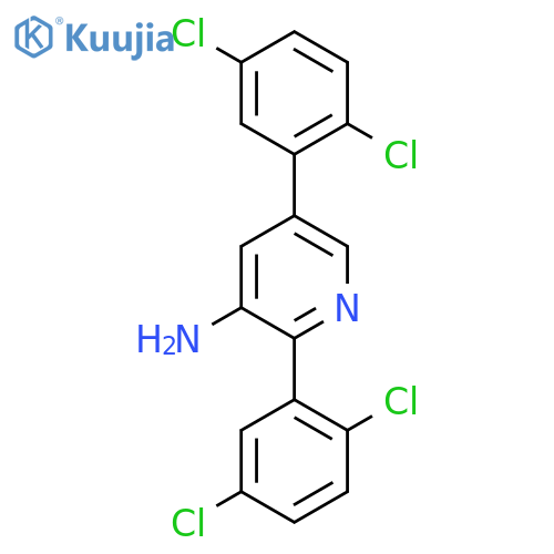 3-Amino-2,5-bis(2,5-dichlorophenyl)pyridine structure