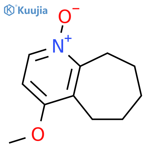 5H-Cyclohepta[b]pyridine, 6,7,8,9-tetrahydro-4-methoxy-, 1-oxide structure