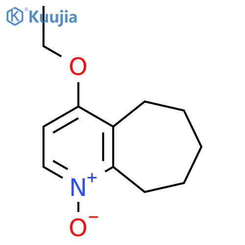 5H-Cyclohepta[b]pyridine,4-ethoxy-6,7,8,9-tetrahydro-,1-oxide(9CI) structure