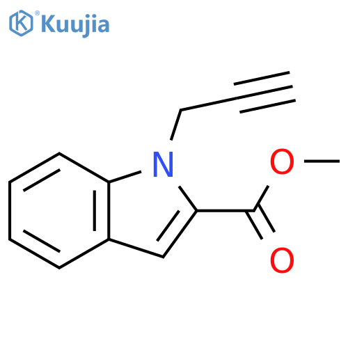 Methyl 1-(prop-2-ynyl)indole-2-carboxylate structure