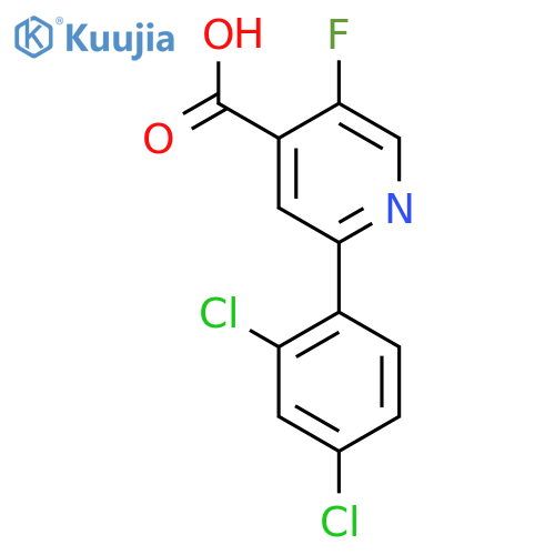 2-(2,4-Dichlorophenyl)-5-fluoroisonicotinic acid structure