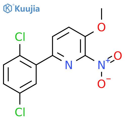 6-(2,5-Dichlorophenyl)-3-methoxy-2-nitropyridine structure