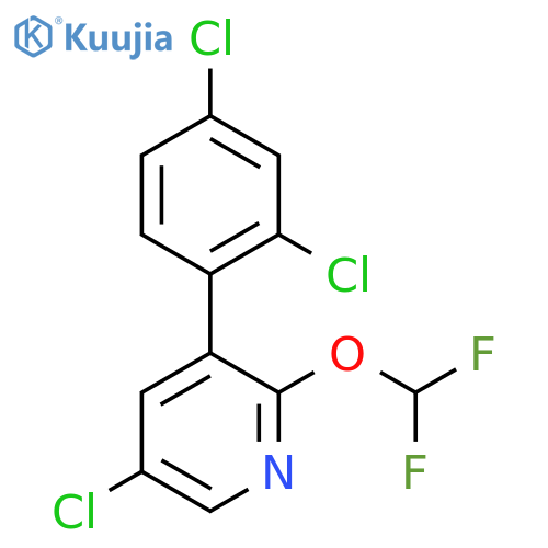 5-Chloro-3-(2,4-dichlorophenyl)-2-(difluoromethoxy)pyridine structure