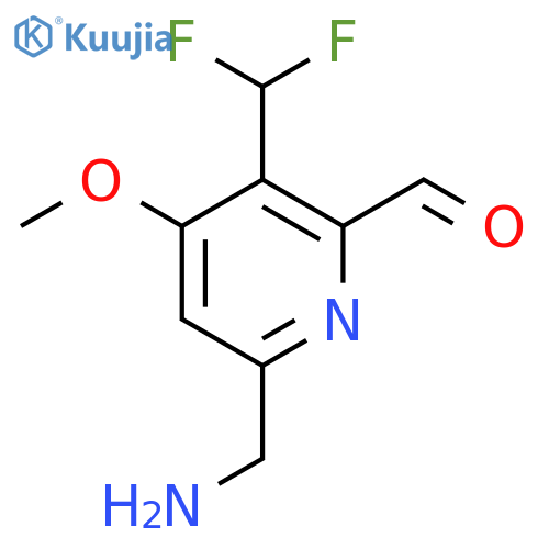 6-(Aminomethyl)-3-(difluoromethyl)-4-methoxypyridine-2-carboxaldehyde structure