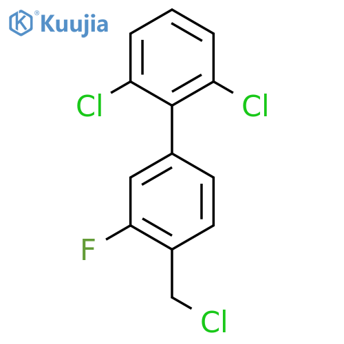 4'-Chloromethyl-2,6-dichloro-3'-fluoro-biphenyl structure