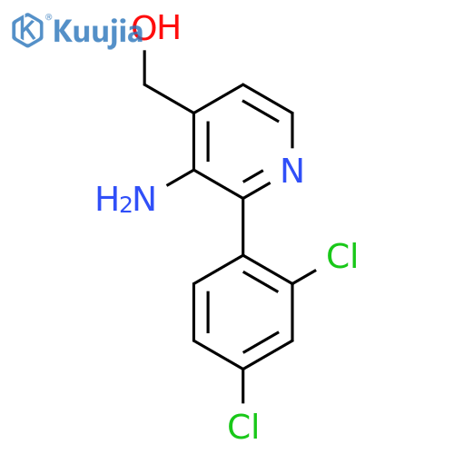 3-Amino-2-(2,4-dichlorophenyl)pyridine-4-methanol structure