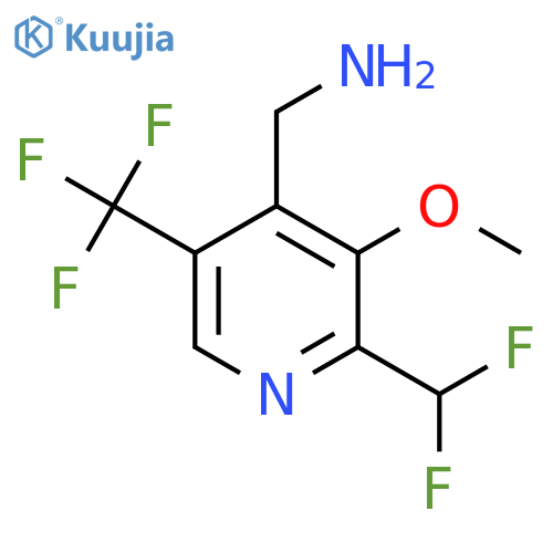 4-(Aminomethyl)-2-(difluoromethyl)-3-methoxy-5-(trifluoromethyl)pyridine structure