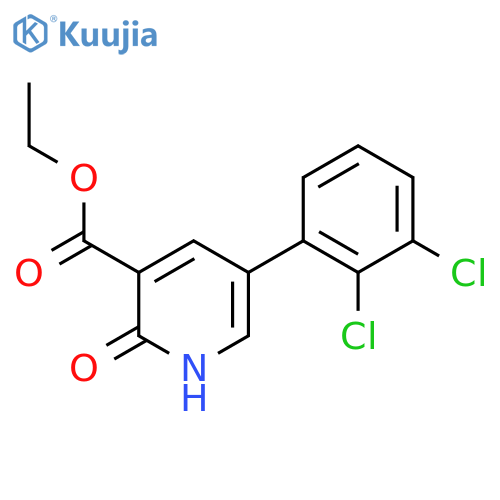 Ethyl 5-(2,3-dichlorophenyl)-2-hydroxynicotinate structure